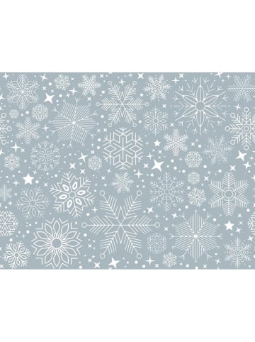 mint Deco Tafelkleed "Snowy" lichtblauw/wit