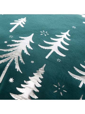 Mint Rugs Kussenhoes "Christmas Neu" donkergroen/wit