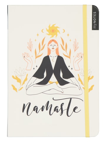 ars edition Notizbuch "Namaste" in Beige/ Gelb - A5