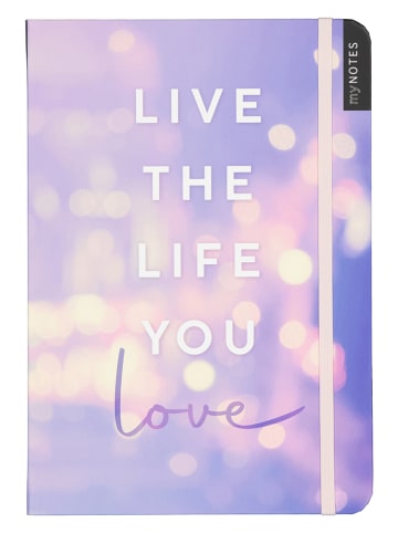 ars edition Notizbuch "Live the life you love" in Lila - A5