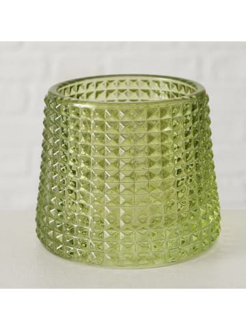 Boltze 4-delige set: theelichthouders "Sabena" groen - (H)7 cm