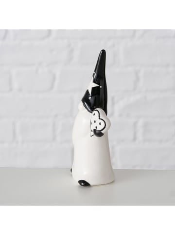 Boltze Figurki dekoracyjne (2 szt.) "Theos" w kolorze czarno-białym - wys. 12 cm