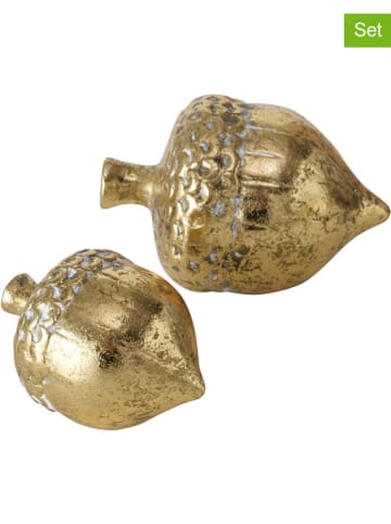 Boltze 2er-Set: Dekofiguren "Frandy" in Gold