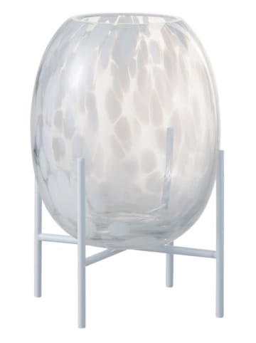J Line Vase mit Sockel in Silber - (H)23 x Ø 15 cm
