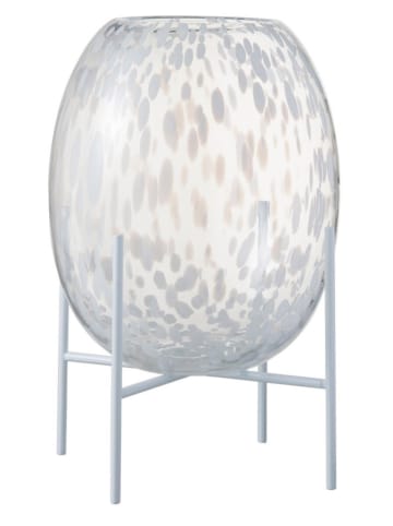J Line Vase mit Sockel in Silber - (H)37 x Ø 20 cm