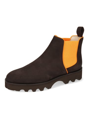 MELVIN & HAMILTON Leder-Chelsea-Boots "Susan 70" in Braun/ Orange