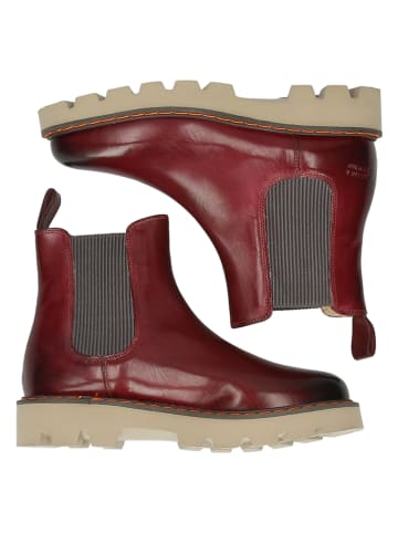 MELVIN & HAMILTON Leder-Chelsea-Boots "Megan 3" in Rot/ Grau