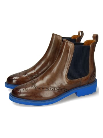 MELVIN & HAMILTON Leder-Chelsea-Boots "Selina 29" in Braun/ Blau