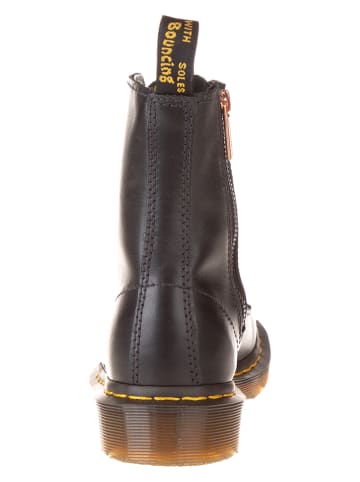 Dr. Martens Leder-Boots in Schwarz