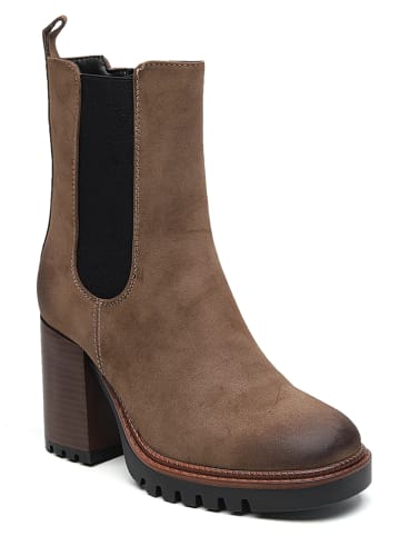 Sixth Sens Stiefeletten in Khaki