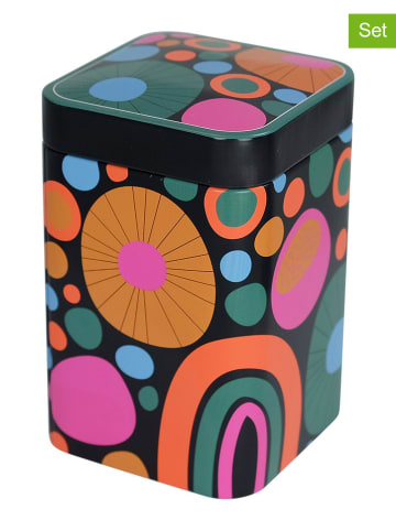 Eigenart 2-delige set: theecontainers "Cheerful" meerkleurig - 100 g