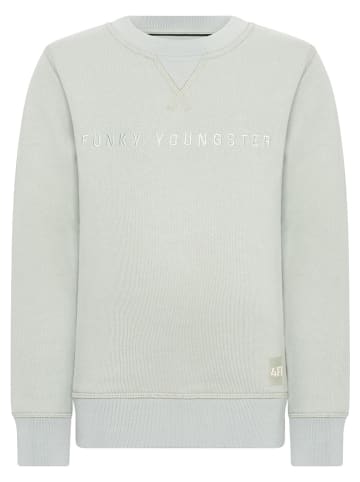 4funkyflavours Sweatshirt "Grateful" in Grau