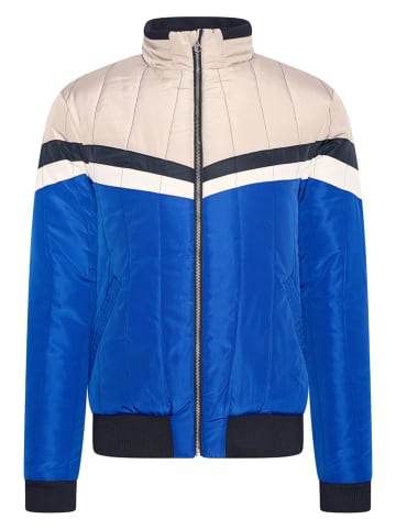 4funkyflavours Winterjacke "Falling" in Blau/ Creme