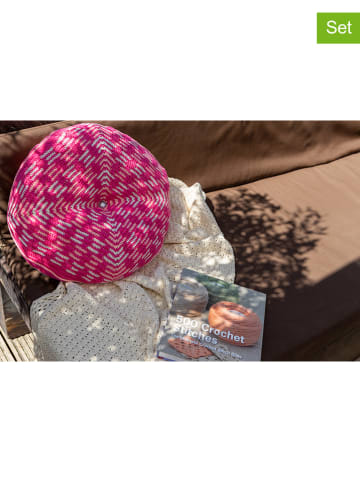 Hoooked 7tlg. DIY-Häkelset "Kissen Soho" in Pink