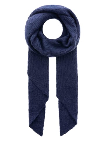 Zwillingsherz Sjaal donkerblauw - (L)185 x (B)110 cm