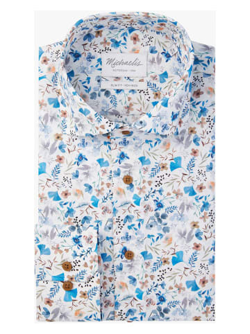 Michaelis Hemd - Slim fit - in Weiß/ Hellblau