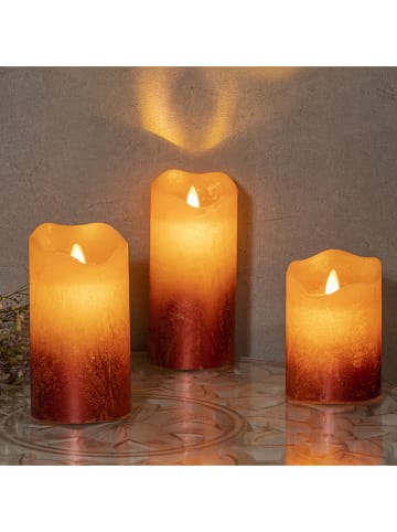 Profiline 3er-Set: LED-Kerzen in Rot