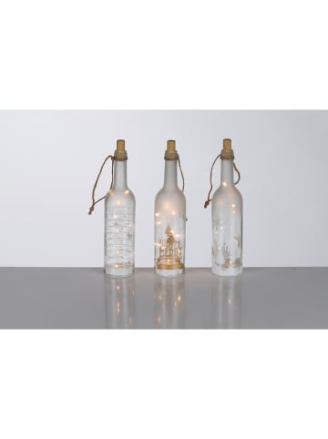 Profiline 3-delige set: decoratieve lampen transparant - (H)29,5 x Ø 7,3 cm