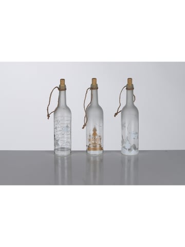 Profiline 3er-Set: Dekoleuchten in Transparent - (H)29,5 x Ø 7,3 cm