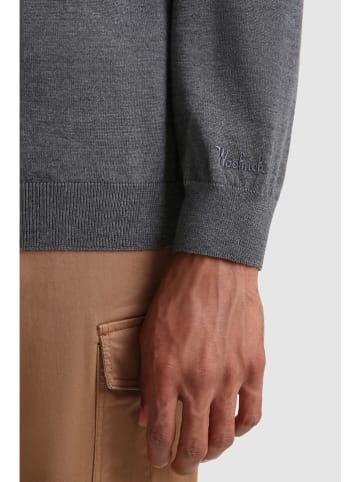 Woolrich Wełniany sweter w kolorze szarym