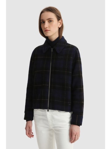 Woolrich Wollen jas donkerblauw