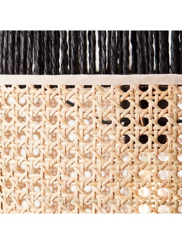 Brilliant Hängeleuchte "Arles" in Schwarz/ Beige - (H)134,5 x Ø 36 cm