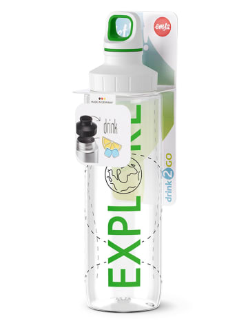 Emsa Bidon "Drink2Go - Tritan" w kolorze biało-zielonym - 700 ml
