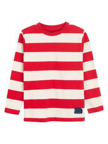COOL CLUB Longsleeve in Rot/ Weiß