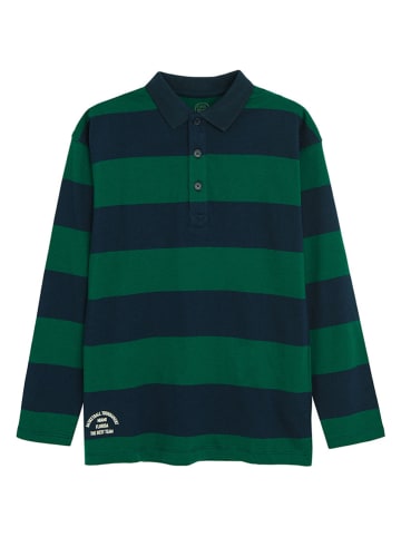 COOL CLUB Koszulka polo w kolorze zielono-granatowym