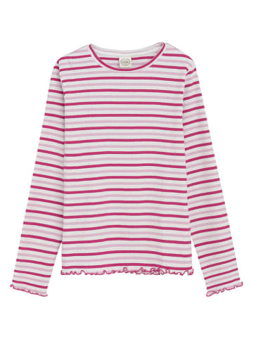 COOL CLUB Koszulka w kolorze różowo-białym