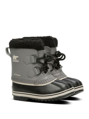 Sorel Leren winterlaarzen "Yoot Pac" grijs/zwart