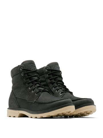 Sorel Leder-Boots "Carson" in Schwarz