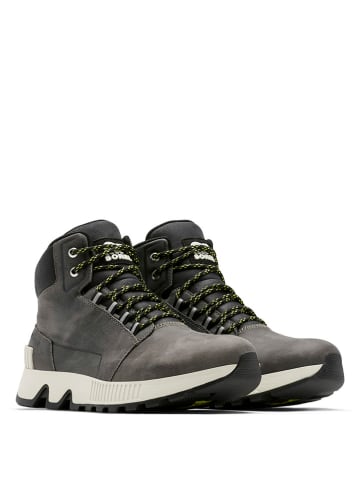 Sorel Leder-Boots "Mac hill" in Grau