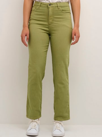 Kaffe Spodnie "Zelina" w kolorze zielonym