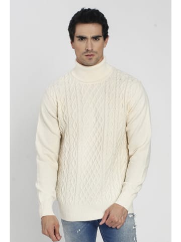 C& Jo Rollkragenpullover in Creme