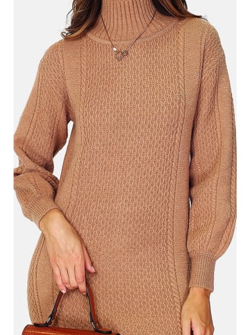 C& Jo Strickkleid in Camel