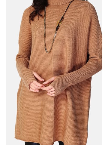 C& Jo Gebreide jurk camel