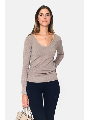 C& Jo Sweter w kolorze beżowym
