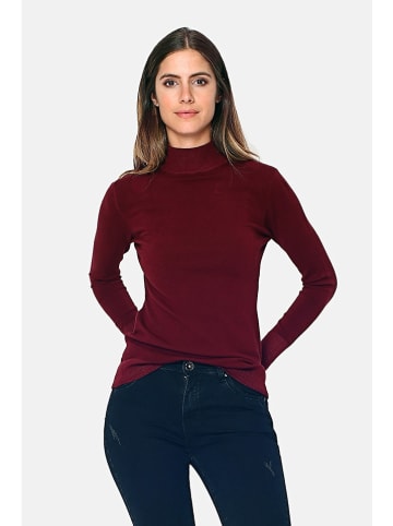 C& Jo Sweter w kolorze bordowym