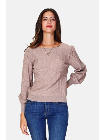C& Jo Sweter w kolorze szarobrązowym