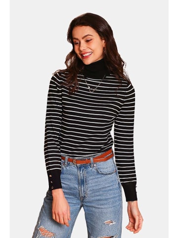 C& Jo Rollkragenpullover in Schwarz