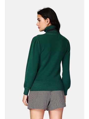 C& Jo Rollkragenpullover in Grün