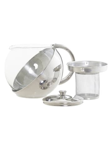 Alexandra House Teebereiter in Silber/ Transparent - 1100 ml