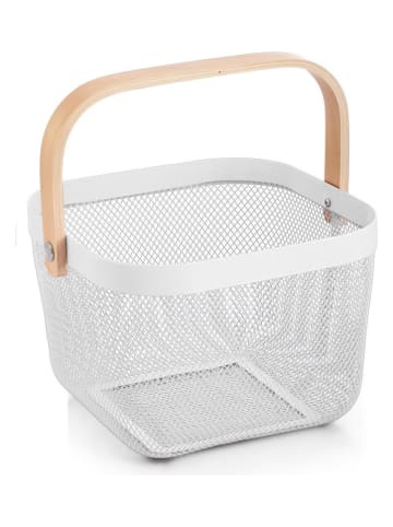 Alexandra House Obstkorb in Weiß/ Natur - (B)26 x (H)25 x (T)18 cm