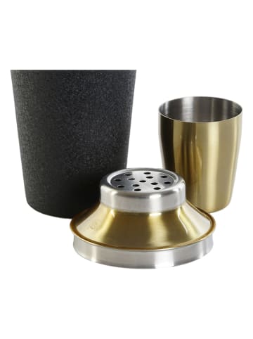 Alexandra House Cocktailshaker in Schwarz/ Gold - 500 ml