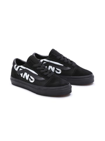 Vans Leder-Sneakers in Schwarz/ Weiß
