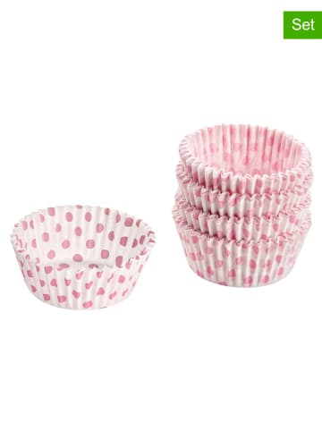 Zenker 2-dellige set: papieren bakvormen roze - 2x 100 stuks