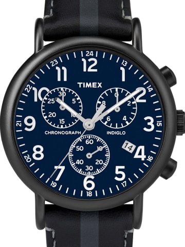 Timex Chronograaf zwart/donkerblauw