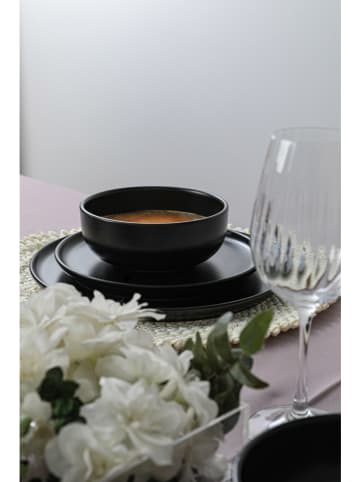 Hermia 18tlg. Kombiservice in Schwarz