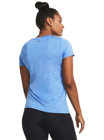 Under Armour Koszulka sportowa "Twist" w kolorze błękitnym